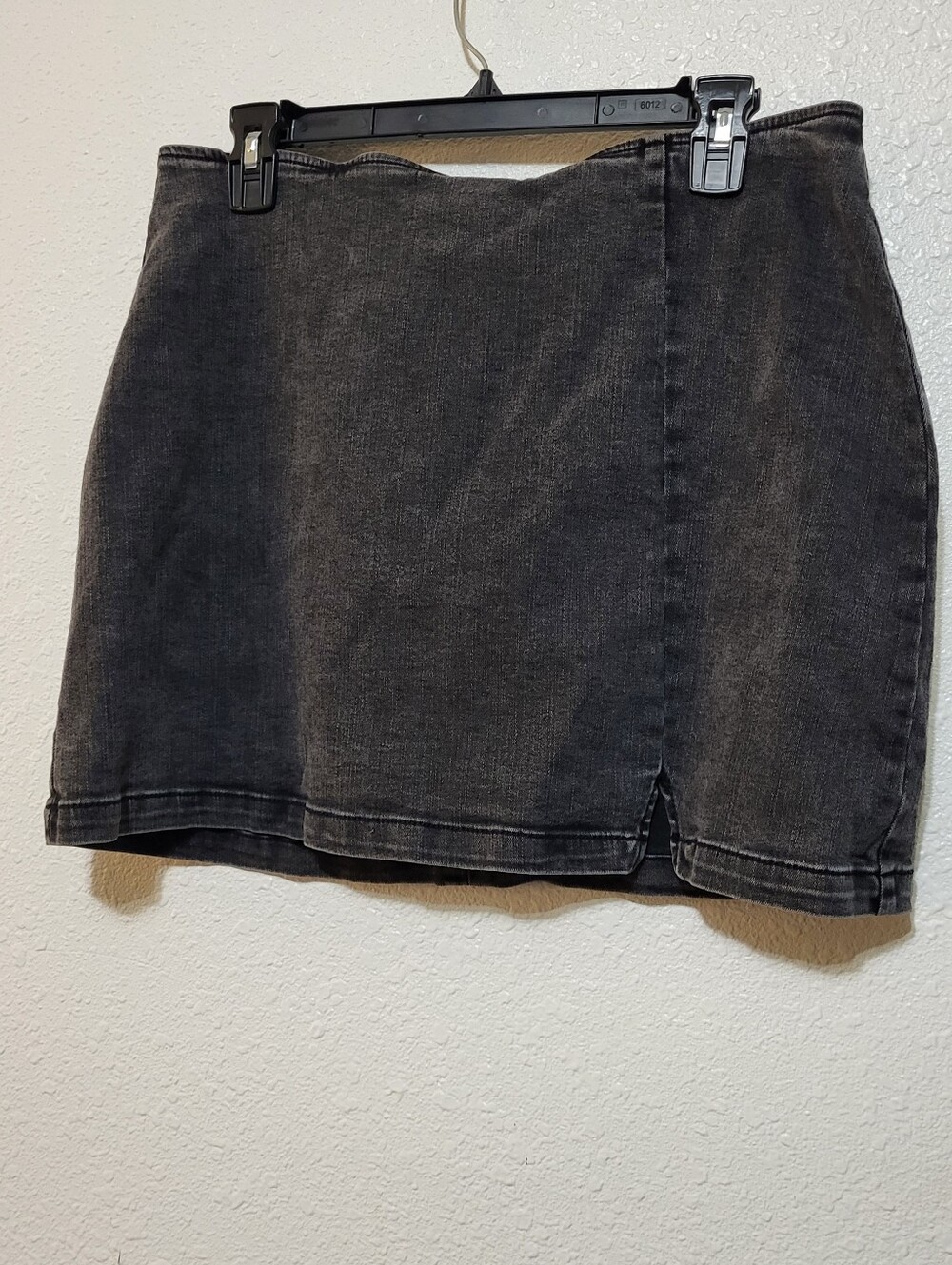 wild fable Washed Black Denim Mini Skirt